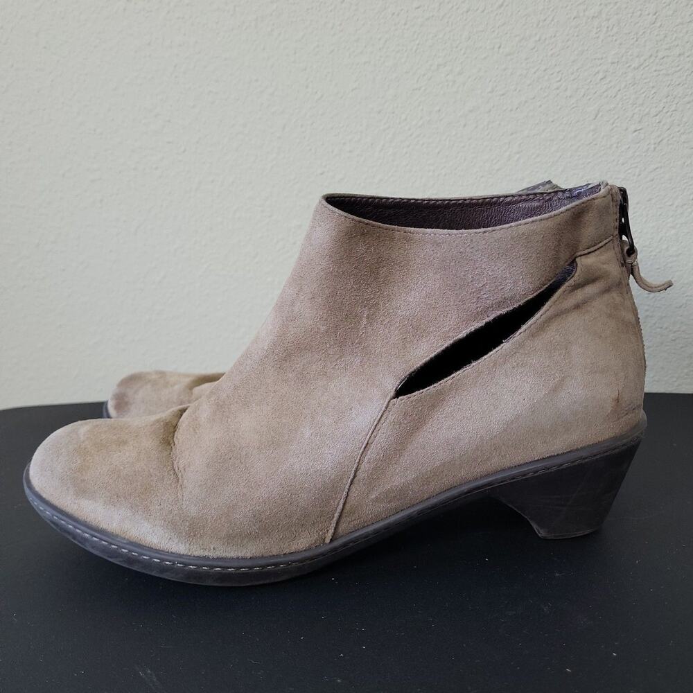 Dansko Womens Bonita 3700-162000‎ Gray Leather Ankle Booties Size US 9.5 EU 40